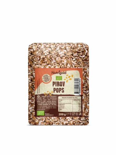 Nutrigold Dinkel Pops – gepuffter Dinkel – Biologisch in einer 200g Packung
