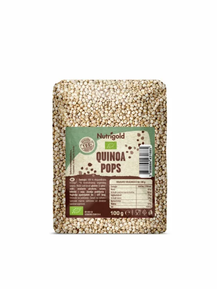 Nutrigold Quinoa Pops Biologisch in einer 100g Packung