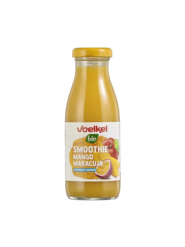Voelkel Smoothie Mango & Maracuja Biologisch in einer 0,25l Flasche