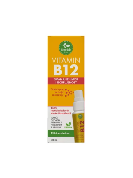 Green Lab Vitamin B12 in der 30ml Spraydosis
