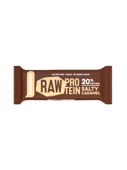 Raw Proteinriegel Salty Caramel 50g – Bombus