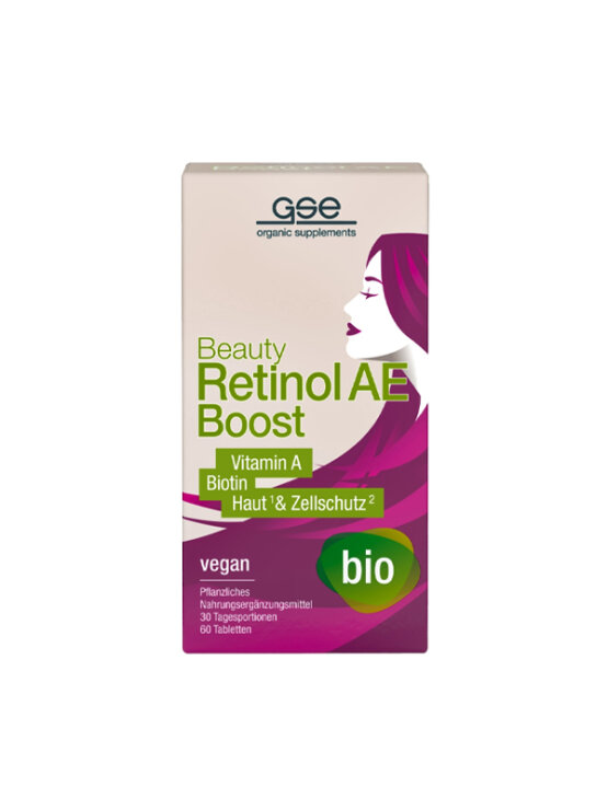 GSE Beauty Beauty Retinol-AE Boost – Biologisch 60 Stück  in Verpackung