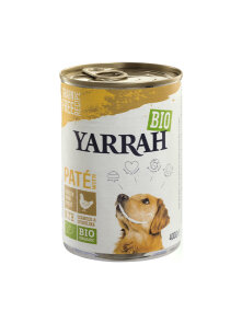 Alleinfuttermittel für ausgewachsene Hunde, Pastete aus Algen und Spirulina, getreidefrei – Biologisch 400g Yarrah