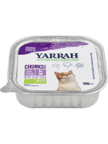 Yarrah Nassfutter für Katzen mit Aloe Vera in einer 100 Gramm Packung