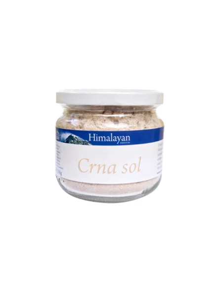 Himalayan Schwarzes Salzpulver im 330g Glas