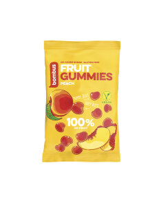 Gummies Pfirsichbonbons 35g – 100% Frucht Bombus