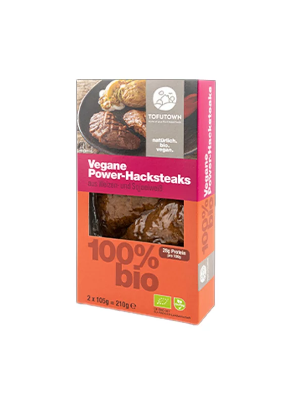 Tofutown Veganes Powersteak – Biologisch in einer 210g Packung