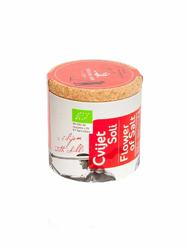Solana Nin Fleur de Sel mit Chili Biologisch in einer 125g Packung