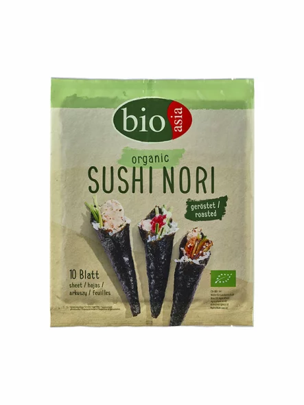 Nori-Algen für Sushi 10 Stück - Biologisch 25g Bioasia