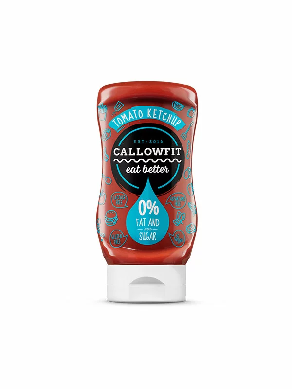 Callowfit Ketchup glutenfrei 300ml – ohne Zuckerzusatz in Quetschflasche