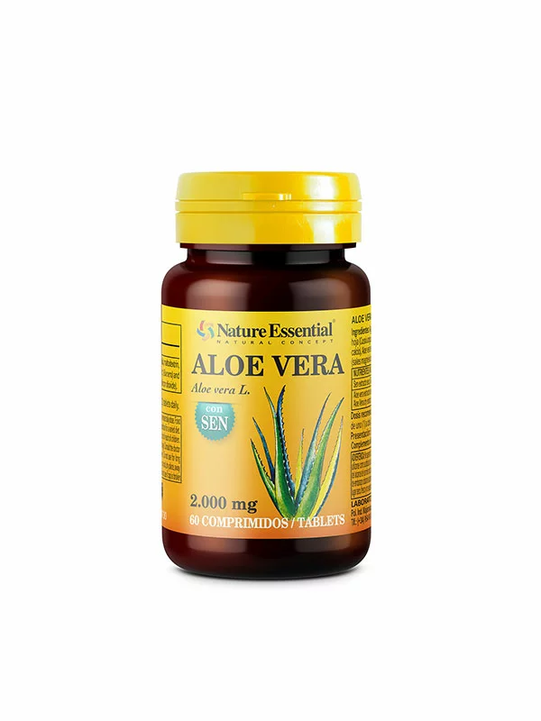 Nature Essential Aloe Vera 2000 mg & Senna – 60 Kapseln in Flasche