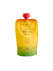 Nutrni Lab Fruchtsnack Go Mango Mix – Apfel, Mango, Papaya und Banane im Quetschbeutel von 200g
