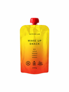 Wake Up snack - Apfel, Orange. Karotte und Ingwer – 200g Nutrino Lab