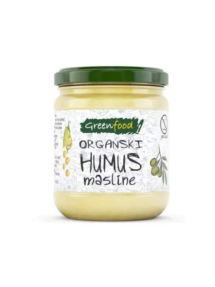 Greenfood Hummus mit Oliven – Biologisch im Glas von 250g