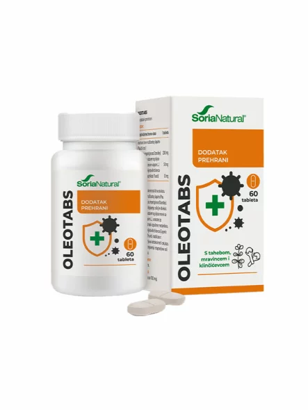 Soria Natural Oleotabs magensaftresistente Tabletten – 60 Stück in Verpackung