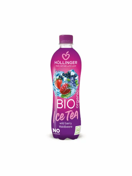 Höllinger Eistee Waldbeere – Biologisch in einer 500ml Flasche