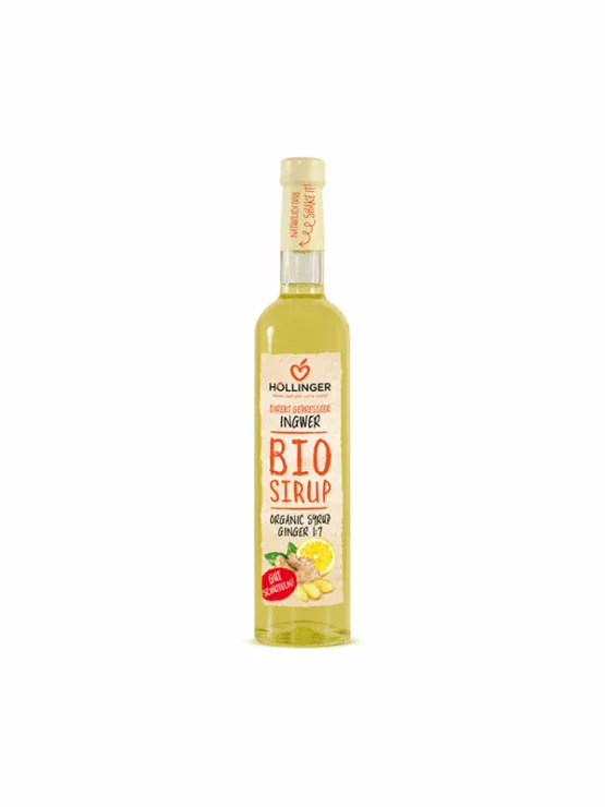Höllinger Ingwersirup – Biologisch 500ml in Glasflasche