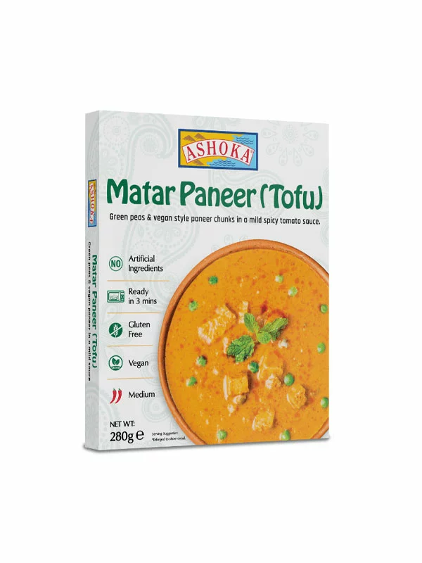 Instant-Tofu Matar Paneer – glutenfrei in Kartonverpackung von 280g