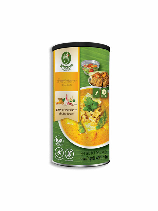 Nittaya Gelbe Currypaste – glutenfrei in einer 400g Packung