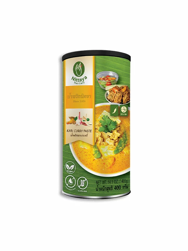 Nittaya Gelbe Currypaste – glutenfrei in einer 400g Packung