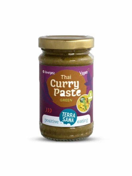 Thailändische grüne Currypaste – Bio glutenfrei 120g Terrasana