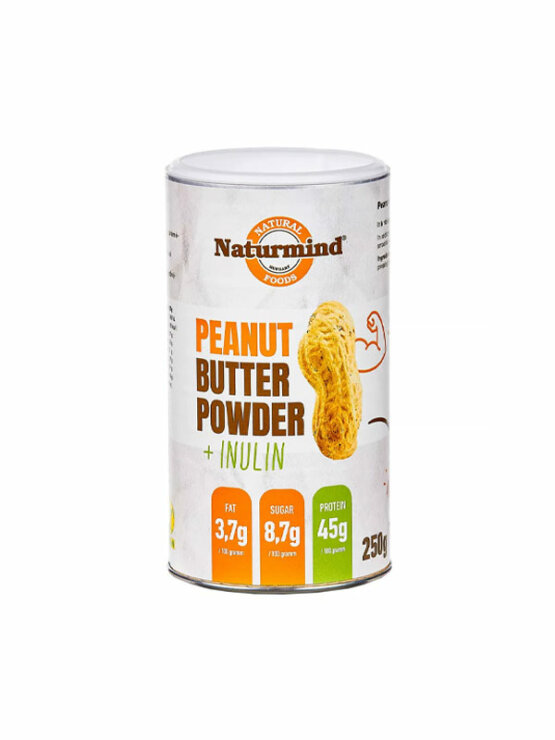 Erdnussbutterpulver mit Inulin Glutenfrei - 250g Naturmind