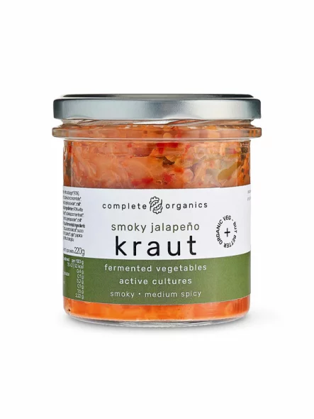 Fermentiertes Gemüse, rauchiger Jalapeno und Kohl – Bio 240g completeorganics
