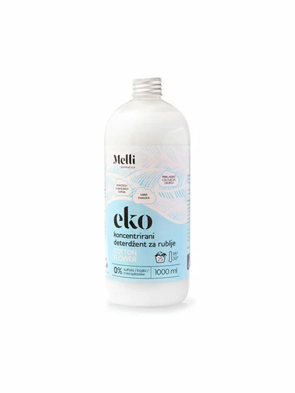 Melli aromatica Bio-Waschmittel Cotton flower in einer 1000ml Flasche