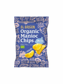 el origen Tapiokachips Meersalz Glutenfrei – Bio in einer 60g Packung