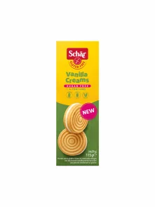 Schär Glutenfreie Kekse mit Vanillefüllung ohne Zuckerzusatz in einer 115g Packung