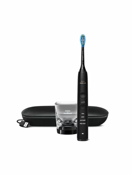 Philips Elektrische Sonicare Zahnbürste Diamond Clean mit Anwendung Schwarz