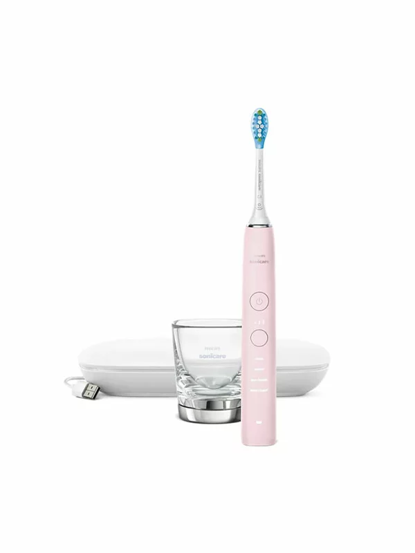Philips Elektrische Sonicare Zahnbürste Diamond Clean mit Anwendung Pink