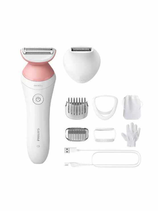 Philips Akku-Rasierer für Nass- und Trockengebrauch mit 7 Aufsätzen