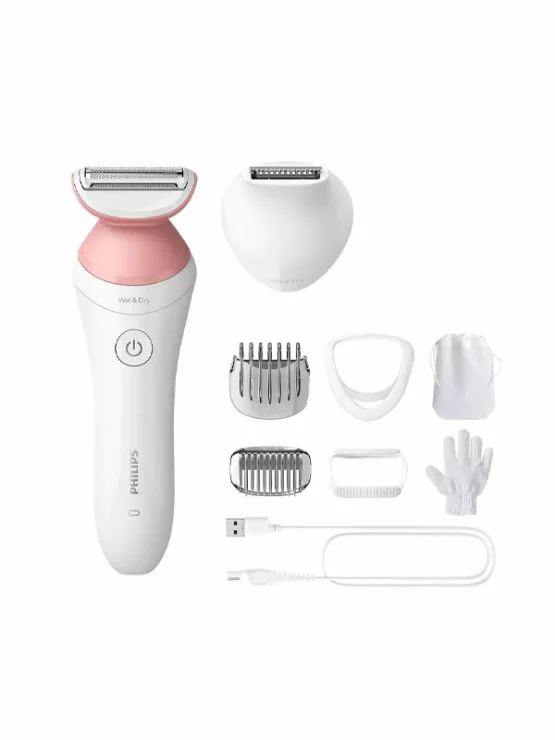 Philips Akku-Rasierer für Nass- und Trockengebrauch mit 7 Aufsätzen