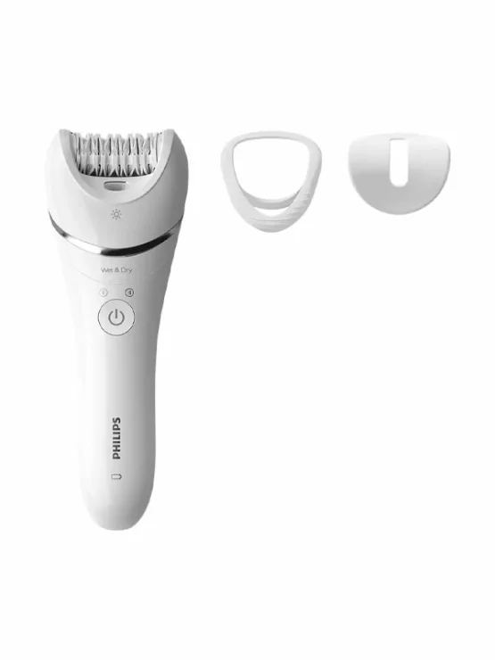 Philips – Epilierer der 8000er-Serie zur Verwendung auf nasser oder trockener Haut mit 3 Aufsätzen
