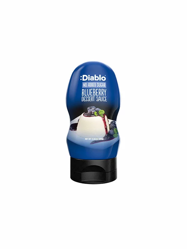 Diablo Dessert-Sauce Heidelbeere ohne Zuckerzusatz in einer 290ml Packung