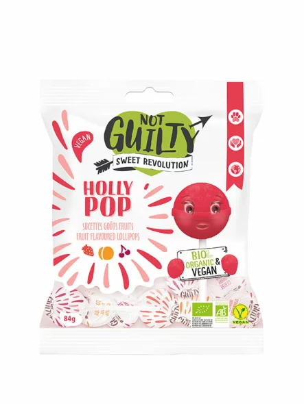 Not Gulity Hollypop Vegane Fruchtlutscher – Bio in einer 84g Packung