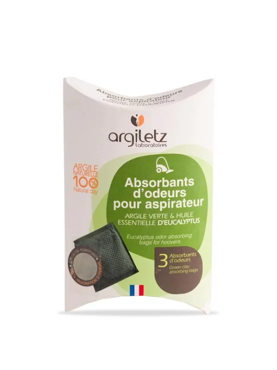 Argiletz Beutel für einen Staubsauger zur Neutralisierung des Geruchs Eukalyptus – 3 Stück