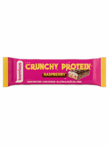 Bombus Knuspriger Proteinriegel, glutenfrei, Himbeere in einer 50g Packung