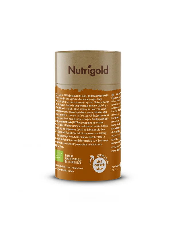 Löwenmähnenpulver - Bio - Verpackung 150g Nutrigold