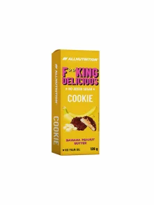 All Nutrition Kakaokekse mit Bananen und Erdnussbutterfüllung ohne Zuckerzusatz in einer 128g Packung