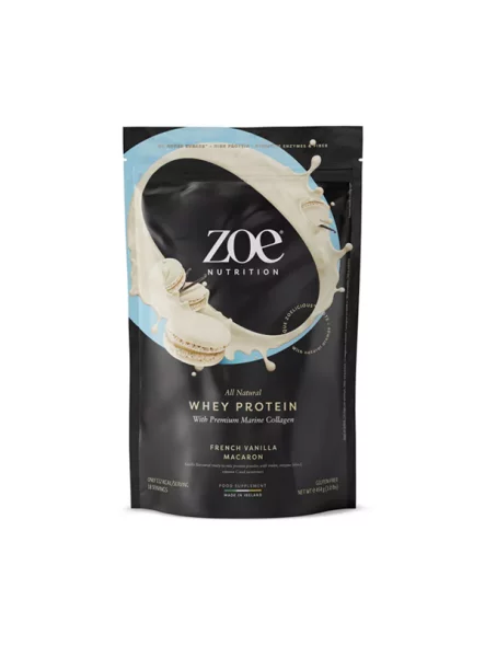 ZOE Nutrition Whey Protein French Vanilla Macaron in einer 454g Packung