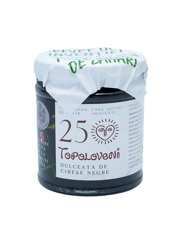 Topoloveni Konfitüre Schwarzkirsche Gourmet im 230g Glas