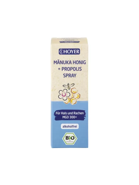 Hoyer Manukahonig & Propolis Bio in der Spraydose von 20ml