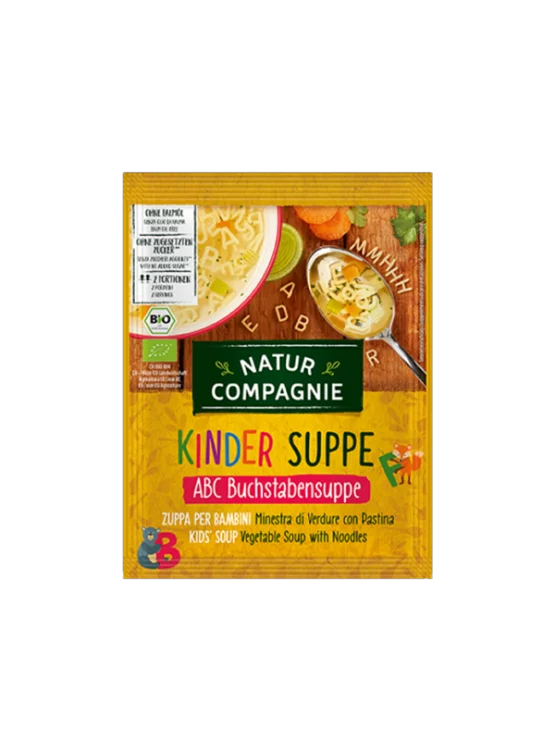 Natur Compagnie Kindersuppe ABC Buchstabensuppe – Bio in einer 50g Packung