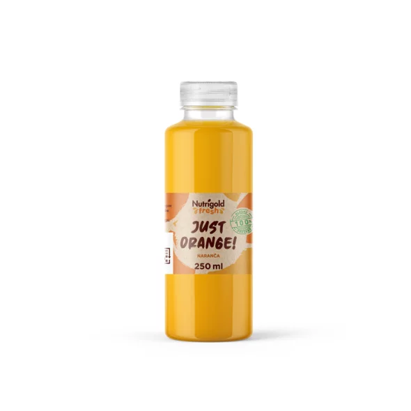 Nutrigold Fresh Orangensaft – Kaltgepresst in einer 250ml Flasche