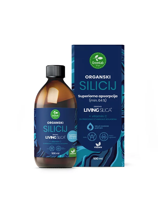 Green lab Organisches Sillizium + Vitamin C in einer Flashe von 500 ml
