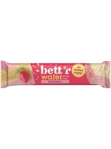 Bett'r Neapolitaner Waffel Cashew-Erdbeer-Creme ohne Zuckerzusatz – Biologisch in der 30g Packung