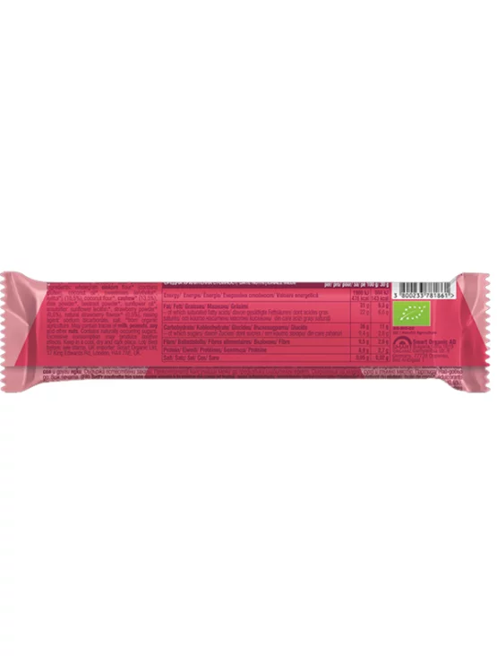 Bett'r Neapolitaner Waffel Cashew-Erdbeer-Creme ohne Zuckerzusatz – Biologisch in der 30g Packung