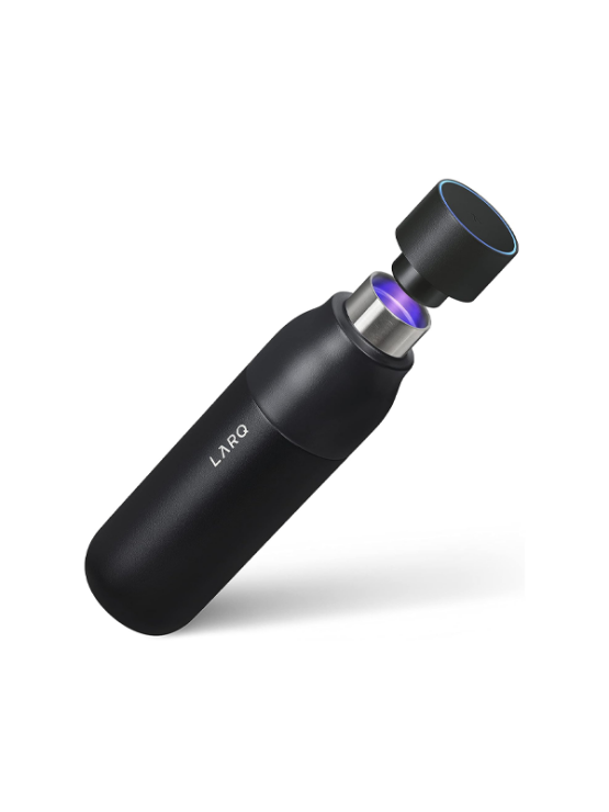 LARQ Selbstreinigende Wasserflasche PureVis Obsidian Black -– 500 ml